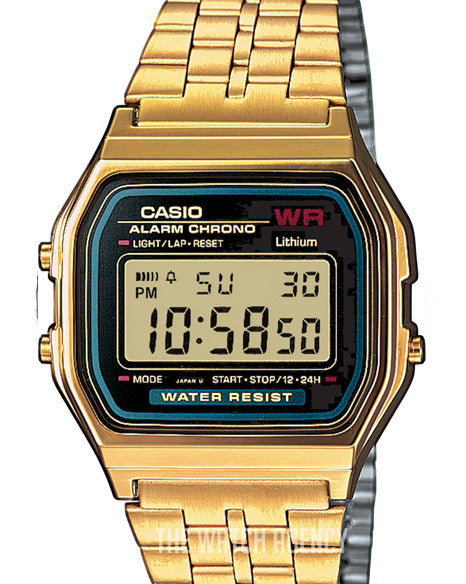Casio Collection Yellow gold toned steel 36.8x33.2 mm