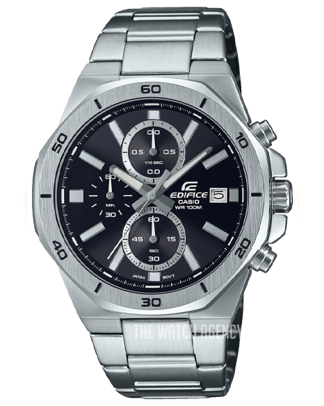 Casio Edifice Black/Steel Ø44.3 mm