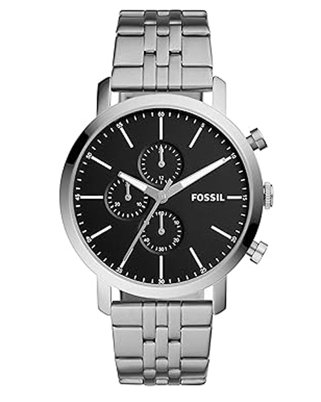 Fossil Luther Analog Black Dial Men's Watch