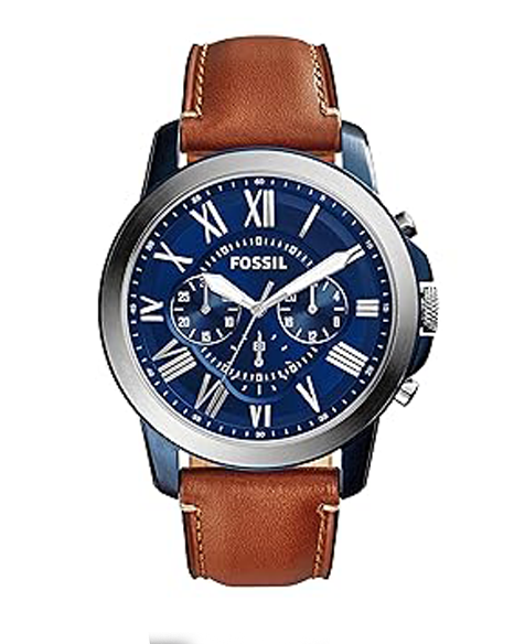 Fossil Grant Analog Blue Dial Men's Watch