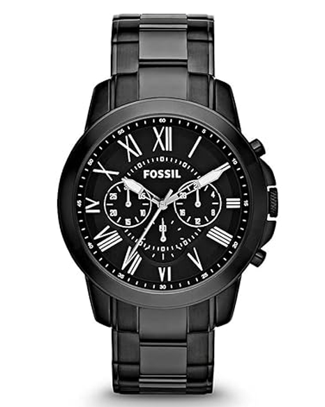Fossil Grant Chronograph Analog Black Dial Men's Watch