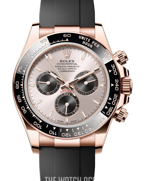 Rolex Cosmograph Daytona Rose gold colored/Rubber Ø40 mm