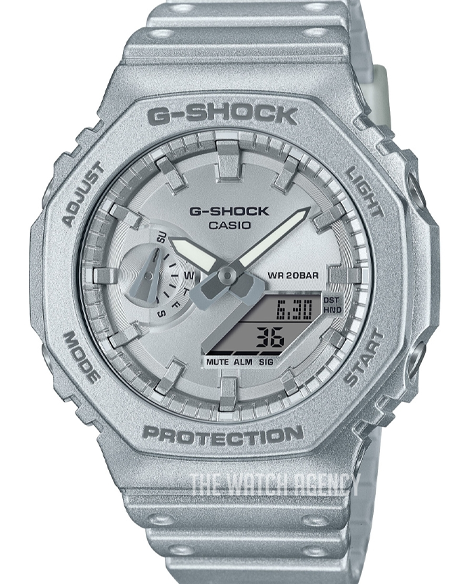 Casio G-Shock Silver colored/Resin plastic 48.5x45.4 mm