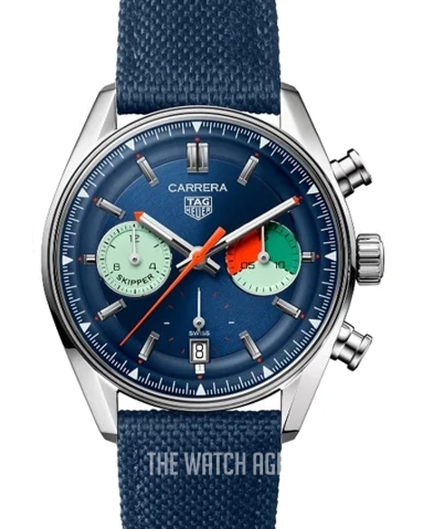 TAG Heuer Carrera Skipper Blue/Textile Ø39 mm