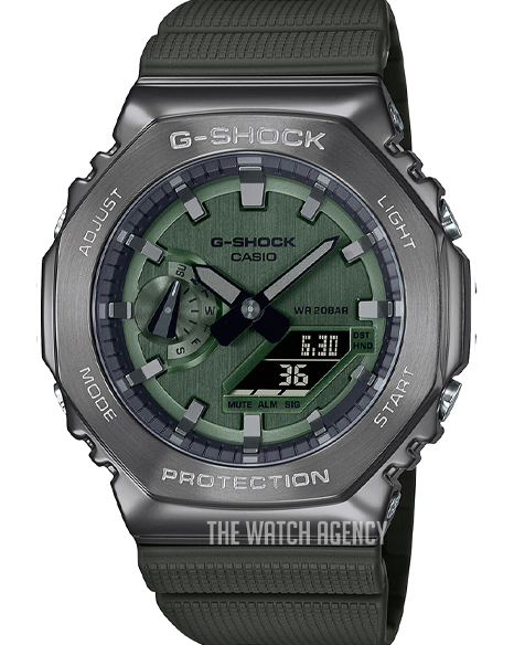 Casio G-Shock Green/Resin plastic Ø44.4 mm