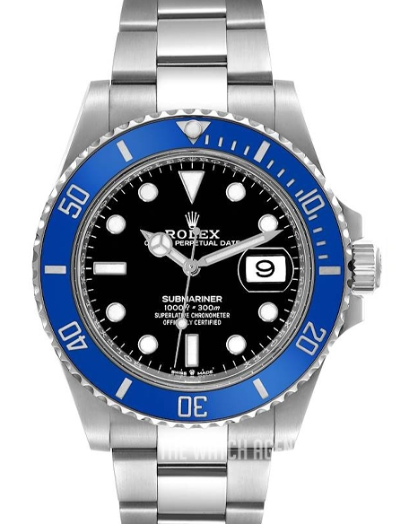 Rolex Submariner Smurf Blue/18 carat white gold Ø41 mm