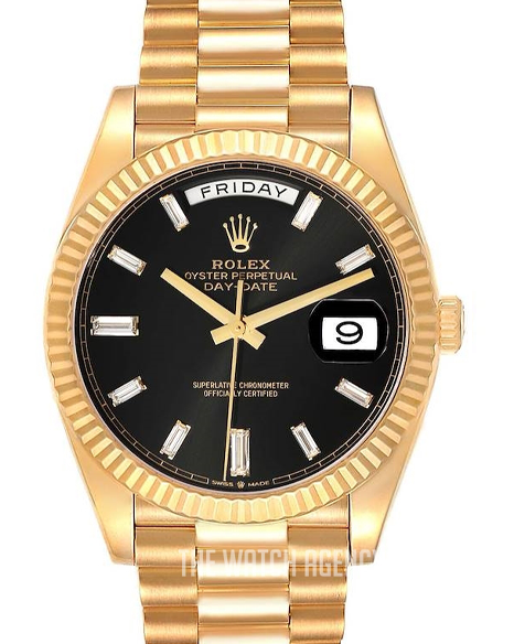 Rolex Day-Date 40 Black/18 carat yellow gold Ø40 mm