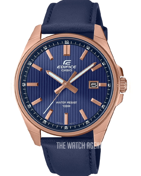 Casio Edifice Blue/Leather Ø42.6 mm